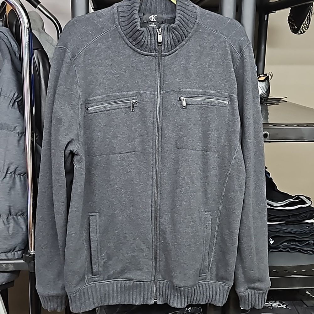 Calvin Klein Men's zip up sweater, Large